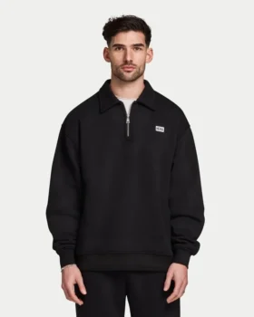 Sudadera oversize con cremallera de ¼ para hombre de Mens Collective