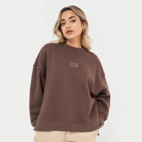 Sudadera Rewear Collective – marrón pizarra
