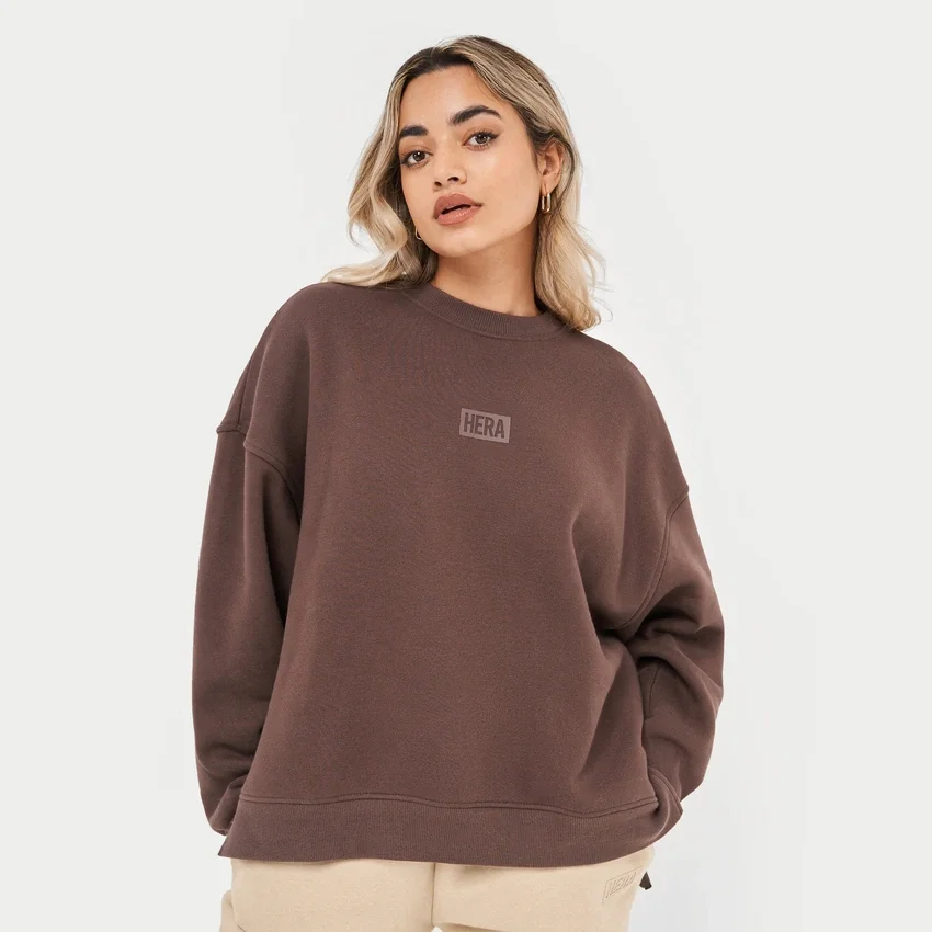Sudadera Rewear Collective – marrón pizarra Sudadera Rewear Collective – marrón pizarra
