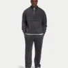 Sudadera Signature oversize con cremallera de 1/4 para hombre, con efecto lavado característico