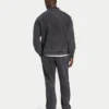Sudadera Signature oversize con cremallera de 1/4 para hombre, con efecto lavado característico