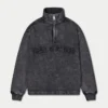 Sudadera Signature oversize con cremallera de 1/4 para mujer, con efecto lavado característico Sudadera Signature oversize con cremallera de 1/4 para mujer, con efecto lavado característico