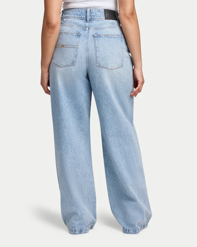 Vaqueros anchos para mujer – azul claro Vaqueros anchos para mujer – azul claro