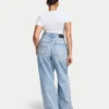 Vaqueros anchos para mujer – azul claro Vaqueros anchos para mujer – azul claro