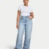 Vaqueros anchos para mujer – azul claro Vaqueros anchos para mujer – azul claro