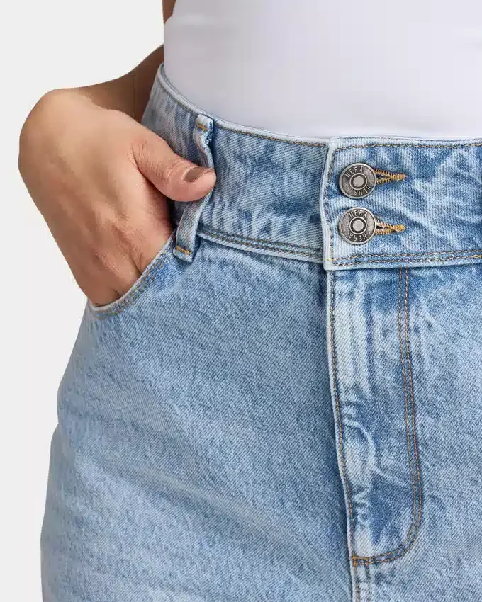 Vaqueros anchos para mujer – azul claro Vaqueros anchos para mujer – azul claro