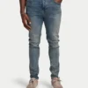 Vaqueros de corte ajustado para hombre – azul arena