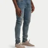 Vaqueros de corte ajustado para hombre – azul arena