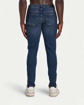 Vaqueros de corte ajustado para hombre – azul oscuro