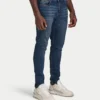 Vaqueros de corte ajustado para hombre – azul oscuro Vaqueros de corte ajustado para hombre – azul oscuro