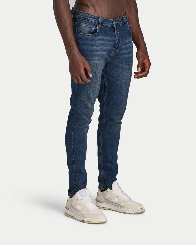 Vaqueros de corte ajustado para hombre – azul oscuro Vaqueros de corte ajustado para hombre – azul oscuro