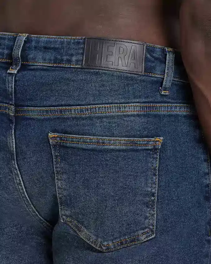 Vaqueros de corte ajustado para hombre – azul oscuro Vaqueros de corte ajustado para hombre – azul oscuro