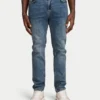 Vaqueros de corte holgado de Denim para hombre – lavado medio Vaqueros de corte holgado de Denim para hombre – lavado medio