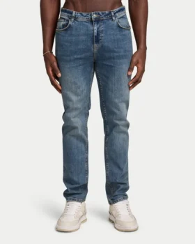 Vaqueros de corte holgado de Denim para hombre – lavado medio