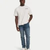 Vaqueros de corte holgado de Denim para hombre – lavado medio Vaqueros de corte holgado de Denim para hombre – lavado medio
