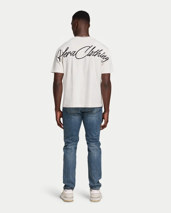 Vaqueros de corte holgado de Denim para hombre – lavado medio Vaqueros de corte holgado de Denim para hombre – lavado medio