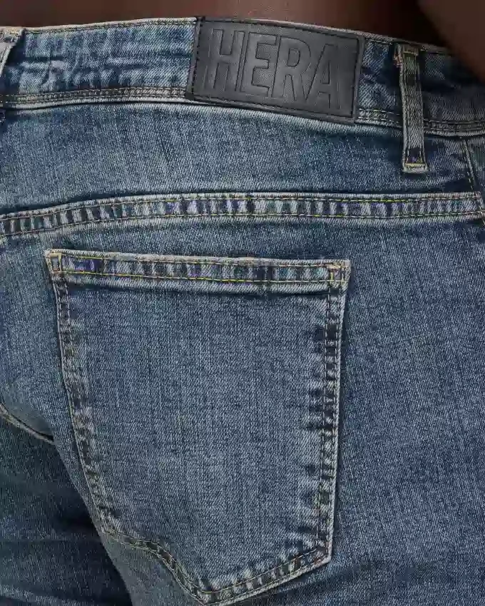 Vaqueros de corte holgado de Denim para hombre – lavado medio Vaqueros de corte holgado de Denim para hombre – lavado medio