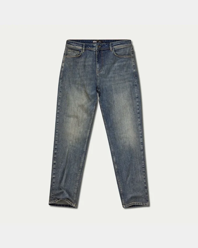 Vaqueros de corte holgado de Denim para hombre – lavado medio Vaqueros de corte holgado de Denim para hombre – lavado medio
