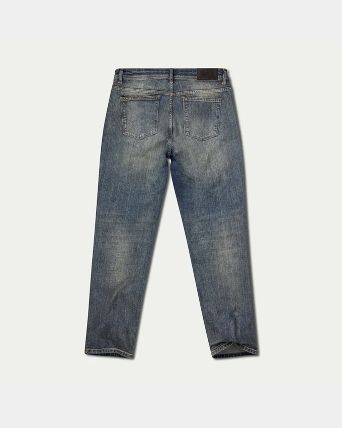 Vaqueros de corte holgado de Denim para hombre – lavado medio Vaqueros de corte holgado de Denim para hombre – lavado medio