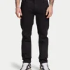Vaqueros de corte holgado de Denim para hombre – negros
