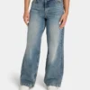 Vaqueros de pierna ancha de Denim – lavado medio Vaqueros de pierna ancha de Denim – lavado medio