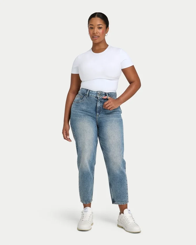Vaqueros «mom» para mujer – lavado medio Vaqueros «mom» para mujer – lavado medio