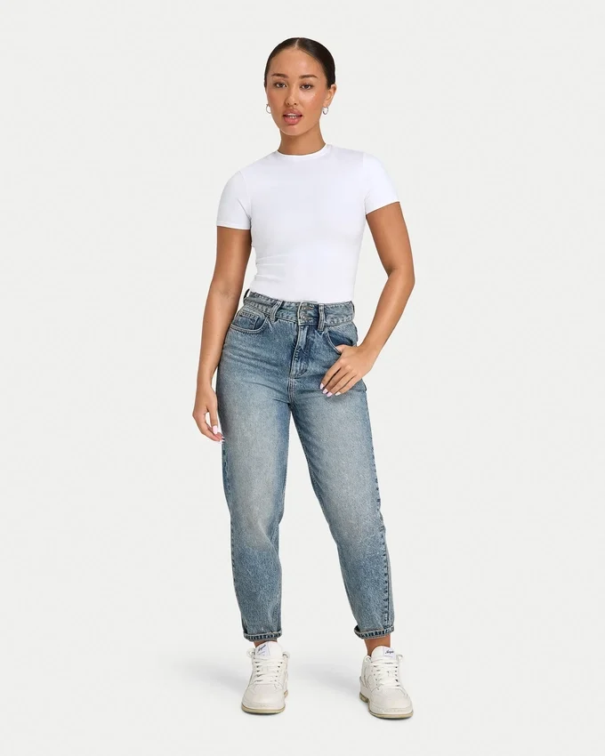 Vaqueros «mom» para mujer – lavado medio Vaqueros «mom» para mujer – lavado medio