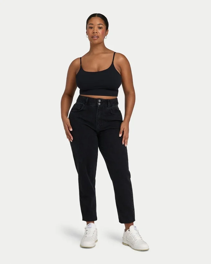 Vaqueros «mom» para mujer – negro lavado Vaqueros «mom» para mujer – negro lavado