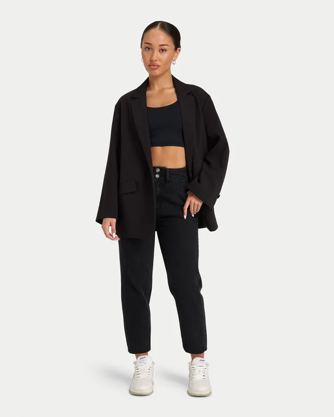 Vaqueros «mom» para mujer – negro lavado Vaqueros «mom» para mujer – negro lavado