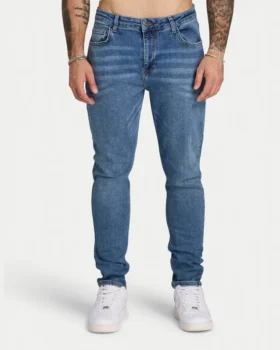 Vaqueros slim fit para hombre – azul medio