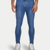 Vaqueros Spray-On de corte ajustado para hombre – azul medio Vaqueros Spray-On de corte ajustado para hombre – azul medio