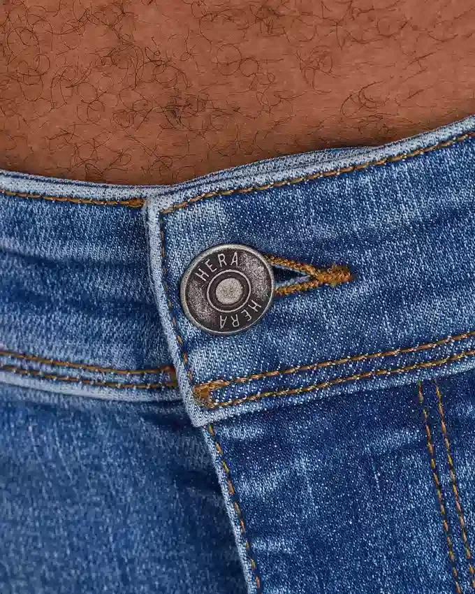 Vaqueros Spray-On de corte ajustado para hombre – azul medio Vaqueros Spray-On de corte ajustado para hombre – azul medio