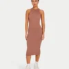 Vestido midi «Base Racer» para mujer – marrón bellota Vestido midi «Base Racer» para mujer – marrón bellota