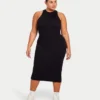 Vestido midi «Base Racer» para mujer – negro Vestido midi «Base Racer» para mujer – negro