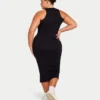 Vestido midi «Base Racer» para mujer – negro Vestido midi «Base Racer» para mujer – negro